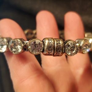 Plunder silver toned magnetic bracelet